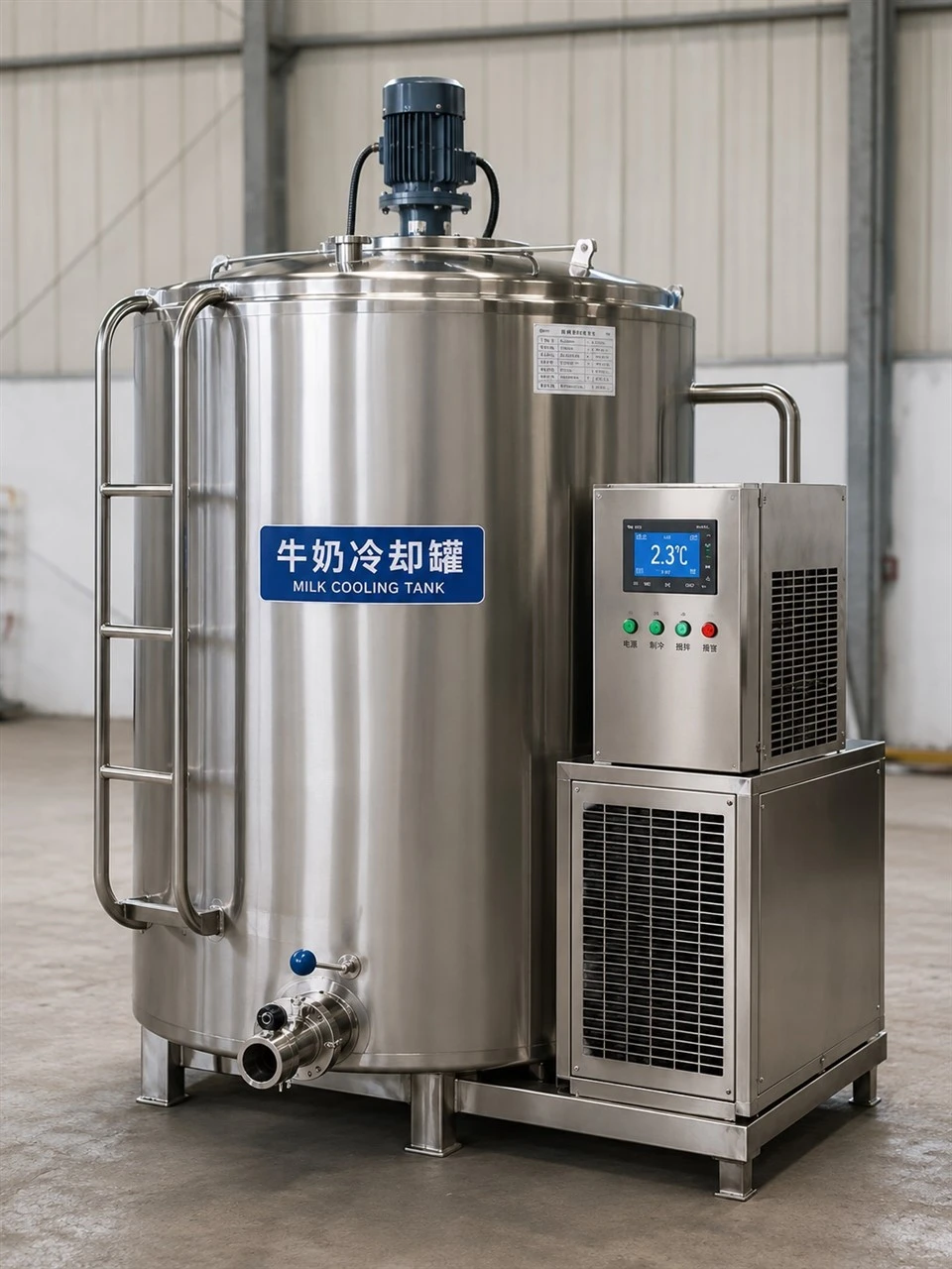 3000L Vertical Milk Cooling Tank